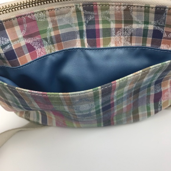 Coach Plaid Shoulder Handback Womens Multicolor - Picture 5 of 6